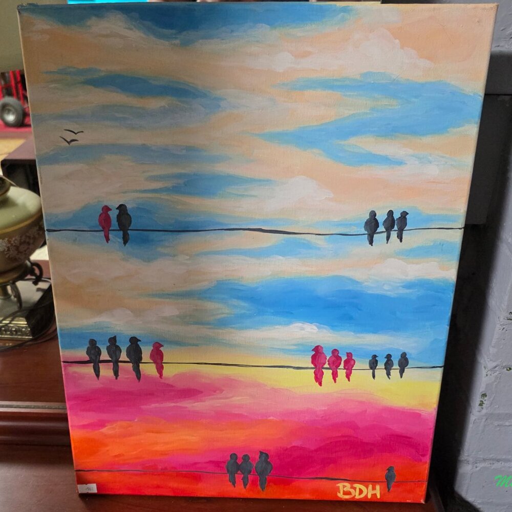 Birds Abacus Painting